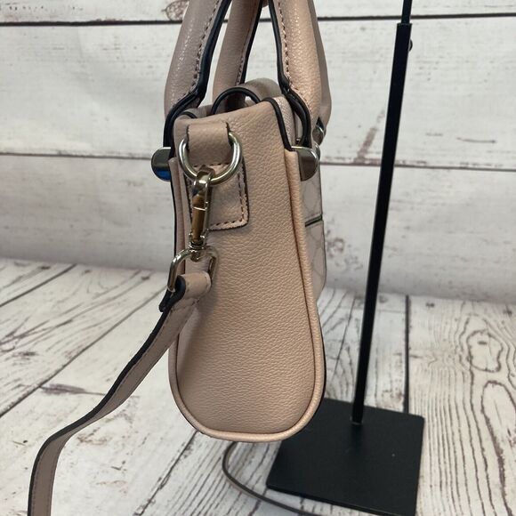 Steve Madden Fashion Pink Rosr Square Bag Women Shoulder Handbag Mini Logo - Picture 6 of 13